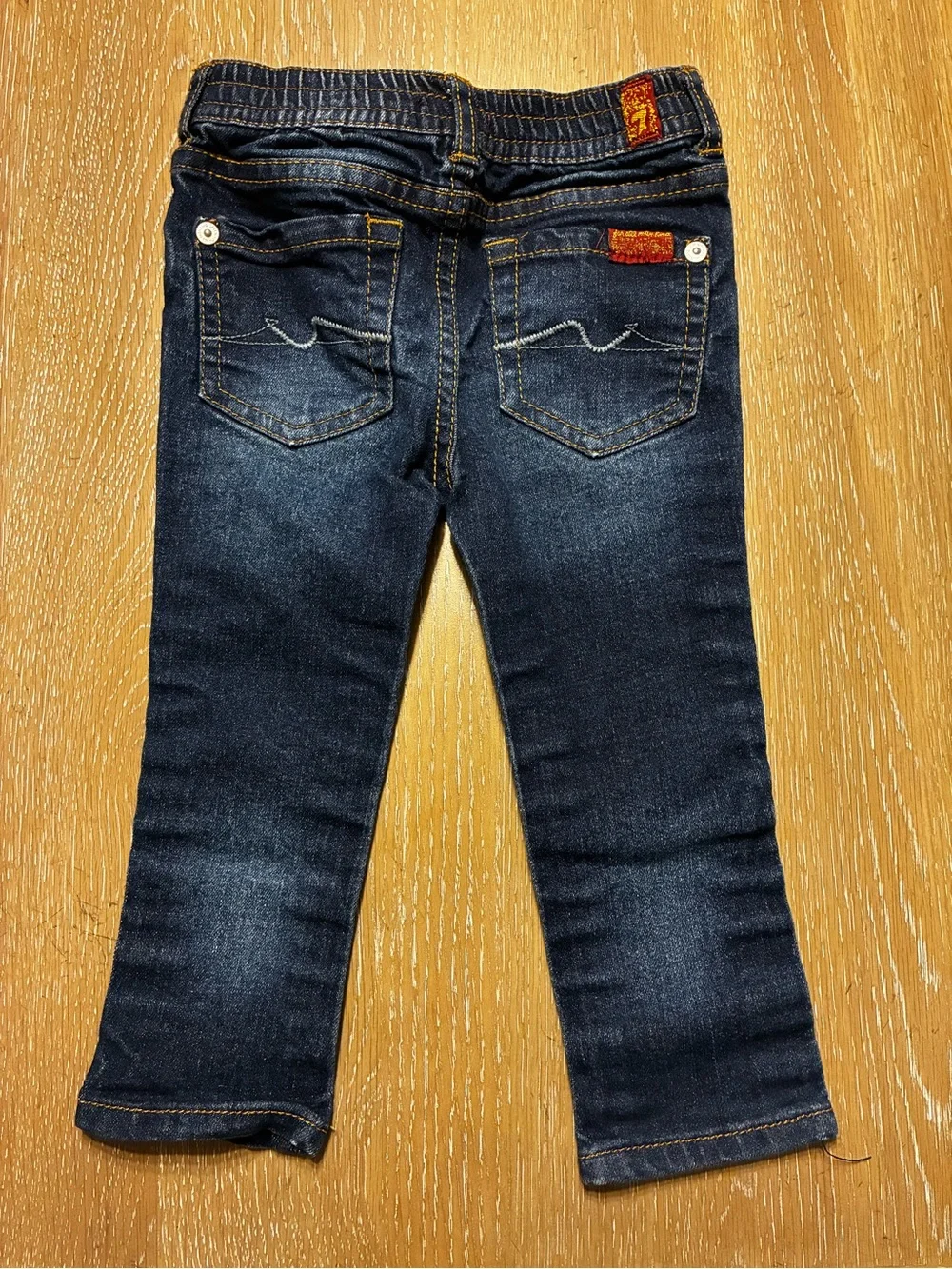 7 For All Mankind Dark Blue Kids Denim Skinny Jeans
